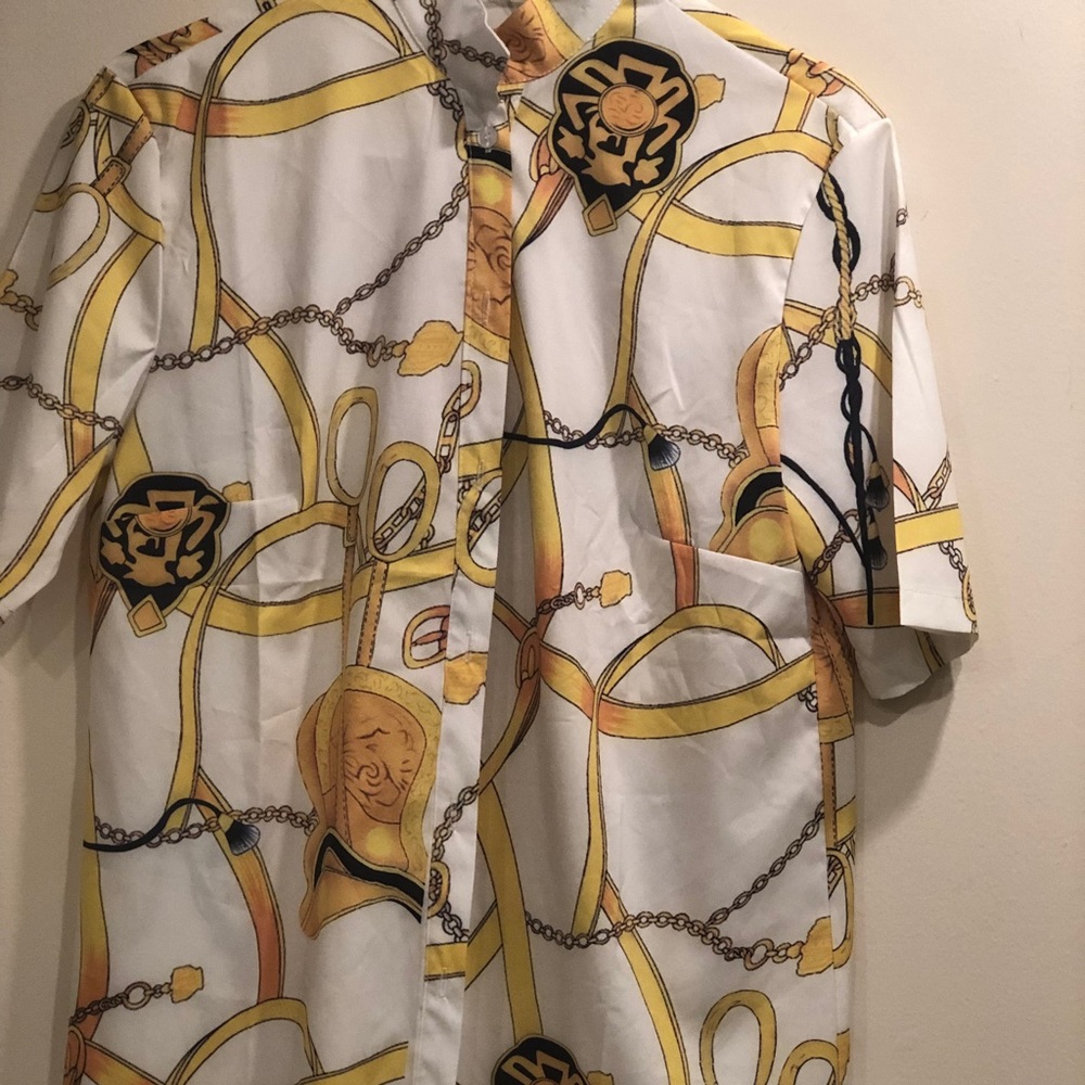 VERSACE INSPIRED SHIRT DRESS